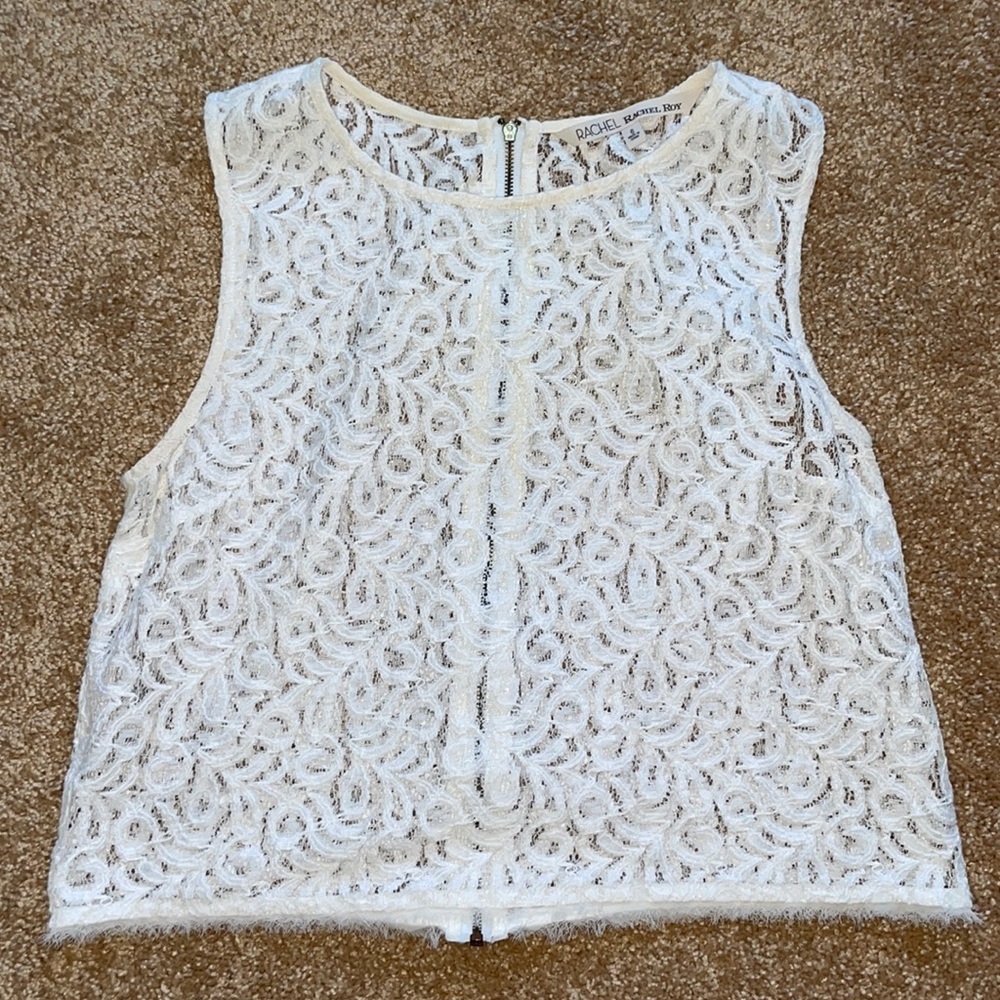 Zip Back Lace Tank